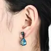 Brincos Europeus e Americanos Femininos Exagerados em Forma de Gota Longos Retrô Zircônia Celebridade da Internet Joias Coreanas Brincos Brincos Brincos