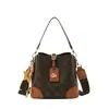 Bolso de mano nuevo con estampado retro, bolso de hombro patchwork de moda europea y americana, gran capacidad, bolso cruzado elegante y versátil