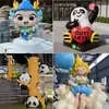 Fabricante de Esculturas de Dibujos Animados Personalizadas de Fibra de Vidrio, Figuras de Animales para Jardines Emblemáticos, Esculturas Decorativas para Fachadas de Tiendas y Centros Comerciales