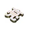 Letreros Luminosos de Personajes Personalizados, Caracteres Metálicos Hechos a Medida, Electrochapado de Precisión, Acero Inoxidable, Titanio, Latón, Caracteres Sólidos, Acrílico