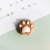 Urso e Coelho de Cor de Chá de Leite Bege Desenho Animado Resina Acessórios DIY Capa de Celular Personalizada Materiais Manuais