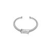 Anillo de amor de plata esterlina s925 para mujer, diseño de moda, nudo torcido, anillo en forma de corazón, ajustable, para desplazamientos.