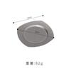 Plato Vintage de Acero Inoxidable Estilo Japonés Comercial Anticuado Redondo Plato para Cena Plato para Postre Pastel Plato Fondo Plano Plato Hondo Plato para Barbacoa Plato para Huesos