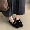 Mocasines para Commuting Primavera y Otoño para Mujer Estilo Elegante 2026 Suela Plana Nuevo Estilo Mocasines de Conducir Zapatos sin Cordones Casuales
