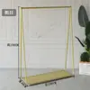 Estante de Exhibición de Ropa de Piso a Piso para Tienda de Ropa Estante para Ropa de Mujer con Placa Hierro Forjado Simple Hanger de Exhibición Dorado Nakajima