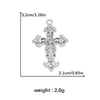 Pendente Cruz Nova Transfronteiriço Colar Chaveiro DIY Feito à Mão Cheio de Strass Brincos Pingente de Joia Religiosa Feita à Mão