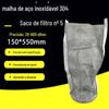 Filtro europeu nº 5 aço inoxidável 304 bolsa de filtro cinco malha resistente à corrosão alimentício gasolina e diesel tinta cola tratamento revestimento