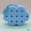 Bolsa de Silicone com Furo Estilo Desenho Animado Mini Carteira de Moedas Bolsa de Cosméticos DIY Bolsa para Fones de Ouvido Pingente de Chaveiro Presente