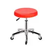Taburete de plástico engrosado con altura ajustable y función giratoria, taburete redondo para escuela y laboratorio, taburete para estudiantes con ruedas, silla de bar de patas altas