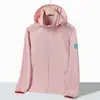 Ropa de protección solar de alta calidad para deportes al aire libre en verano, chaqueta con capucha de seda helada transpirable para hombres y mujeres, adecuada para parejas
