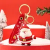 Nuevo y lindo llavero navideño de muñeco de nieve con dibujos animados, colgante para coche, bolso escolar, joyería colgante, pequeño regalo al por mayor
