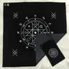 Em Estoque Toalha de Mesa Quadrada de Veludo Preto Toalha de Mesa para Cartas de Tarô Tapete de Mesa Bolsa para Cartas Pano de Tarô Roxo