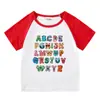 Nova Roupa Infantil 2023 Camiseta de Manga Curta de Verão Infantil Meninos e Meninas Camiseta Básica Raglan Camiseta de Meia-manga para Bebê Top Infantil