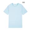 Camiseta de cuello redondo, manga corta, color liso, con transferencia de calor en blanco, para hombres y mujeres, para niños, fabricantes de ropa para niños al aire libre con personalidad, venta al por mayor