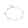 Tobillera Minimalista Personalizada de Estrella Diamante Amor s925 Plata de Ley Joyería para el Pie Simple Moda Femenina Tobilleras Joyería de Moda