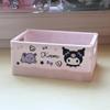 Caja de almacenamiento plegable de escritorio de estilo japonés Kulomi Yugui Dog, cesta de almacenamiento de papelería con forma de corazón para estudiantes y niñas, caja pequeña