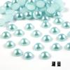 Pérolas Meia-Redondas de Fundo Plano de Imitação de Pérola ABS, Contas Soltas Coloridas, Acessórios de Roupa, Peças DIY, Resina para Nail Art