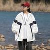 Ropa de Protección Solar de Seda de Hielo de Talla Grande para Hombre Verano 2025 Ropa para la Piel Ligera y Transpirable Ropa de Protección Solar Holgada para Pareja Chaqueta con Capucha