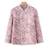 Mamá 2024 estilo retro chino chaqueta de invierno acolchada de algodón chaqueta acolchada gruesa abrigo nuevo cálido floral chaqueta corta acolchada de algodón