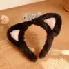Linda Diadema de Orejas de Gato de Dibujos Animados para Mujer 2025 Nueva Diadema de Cabeza de Pez de Peluche Accesorio para el Cabello con Banda Ancha