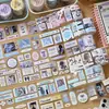 Fita Adesiva Cortada em Formato de Papel Sintético Zaomo Série Coração de Menina Material de Decoração para Caderno Adesivo DIY Fita Washi