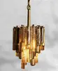 Exportação transfronteiriça para a América do Norte: Lustre de vidro estilo americano, estilo old money, luxo leve, retrô nórdico, para sala de estar e sala de jantar de villa