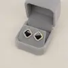 Pendientes de Trébol de Cuatro Hojas Incrustados de Diamantes para Mujer, Pendientes de Nuevo Estilo 2025, Envío Transfronterizo 24 Horas, Incrustados con Diseños Frescos y Dulces