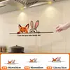 [Venta al por mayor de fábrica] Pegatina de Pared Autoadhesiva a Prueba de Aceite e Impermeable para Estufa, Dibujos Animados Creativos, Pegatina Estática Resistente a Altas Temperaturas