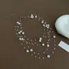 Collar de Perlas Multicapa para Mujer, Lujo Ligero y Estilo de Gama Alta, Cadena Larga para Suéter, Accesorio en Capas, Cadena para Clavícula