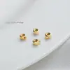 Fecho de Posicionamento com Banho de Ouro 14K Colorido Duradouro Fivela Pulseira Colar Clipe Final Fecho de Encaixe Fio de Aço Fixo Acessórios DIY Feitos à Mão