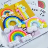 Arcílla Polimérica Suave Arcoíris Diy Arcoíris Hecho a Mano Diy Joyería Pequeña Arcoíris Diy Accesorios Pasador para el Cabello Diy Pegamento en Crema Accesorios Pequeños