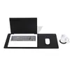 Mouse Pad Deskpad Couro Preto 30X70cm