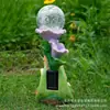 Nuevo producto transfronterizo: Luz nocturna solar de hada de flor para manualidades de resina para exteriores para macetas de jardín, césped y decoraciones de plantas en maceta