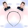 Verde Soda Wu Qingfeng Gong Yuqi Liu Jiakai Diadema de Primavera Diadema Accesorios para el Cabello Concierto Merchandising del Mismo Estilo