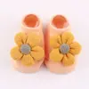 Calcetines para Bebé Antideslizantes para el Piso 0-1 Año Bebé Verano Calcetines Transpirables Recién Nacido Lindos Calcetines de Algodón con Flores Venta al por Mayor