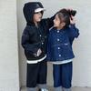 Traje de mezclilla de otoño para niños Niñas 2025 Nuevo Primavera y Otoño Casual Bebé Niños Chaqueta Pantalones Conjunto de dos piezas