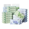 Toallitas Húmedas para Bebé Protegidas por Plantas 8 Paquetes Pequeños para Llevar 60 Paquetes Toallitas Húmedas Mini Portátiles para Manos y Boca Toallitas Húmedas para el Hogar