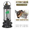 Bomba de Agua, Pequeña de Uso Doméstico 220V para Riego de Verduras, Riego Agrícola, Bomba Sumergible de Alto Levantamiento 1.0 pulgada Caudal Grande