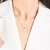 Collar para Mujer, Plata Pura, Lujo Ligero, Colgante de Nicho, Nuevo Modelo 2025, Regalo de Cumpleaños, Joyería de Concha