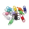 Hebilla de Conexión de Resorte de Hierro de Doble Anillo de Colores Gancho Elástico Accesorios para Llaveros Hechos a Mano DIY Piezas Pequeñas Materiales al por Mayor