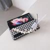 Novo estilo para capa de telefone Samsung zfol4, pulseira de pérola pied de poule, moda feminina, capa protetora zfol3