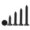 M3 M4 Tornillos Autorroscantes de Cabeza Redonda Chapados en Negro Cabeza Avellanada Tornillos Digitales Pequeños Tornillos Autorroscantes de Cruz M3.5 M5