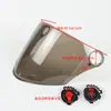 Lente de Casco para Vehículo Eléctrico Universal Agujero Grande Medio Casco Casco Harley Parabrisas Delantero Vidrio Protección Solar Máscara Antivaho