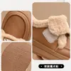 Sapatos infantis de algodão, nova coleção de inverno 2026, mocassins de princesa forrados com fleece para meninas, antiderrapantes, para crianças de tamanho médio e grande, sapatos de couro forrados com fleece e quentes