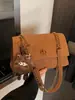 Bolso de Hombro Retro de Retazos Mate con Cadena para Mujer 2025 Invierno Nuevo Elegante Casual de Gran Capacidad