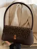 Bolso de axila retro de nicho para mujer Shuai Mi Jia, nuevo bolso de hombro con estampado de leopardo 2026, bolso de mano Shisha