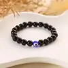 Pulseira de contas de jade de 8mm olho de diabo traz boa sorte e bons desejos para a Europa e os Estados Unidos joias populares atacado