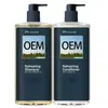 Shampoo Refrescante Personalizado para Homens com Óleo de Hortelã, Shampoo Oem, Processamento de Shampoo Sem Sulfato para Amazon