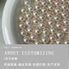 Pendientes de Perla Marca S, Tachuelas, Accesorios para Orejas, Hechos a Medida con Tu Propio Diseño, Plata Pura 999, Plata 925 DIY, Sensación de Alta Gama