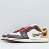 Zapatillas Originales Aj1 para Hombre Edición Limitada Año del Caballo Zapatillas Casuales de Pareja con Colgante de Calabaza Estilo Chino Zapatos de Moda para Hombres y Mujeres